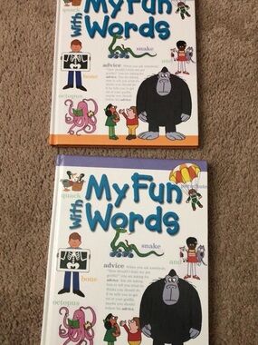 My Fun with Words - Kids Learning Book (White / Blue)